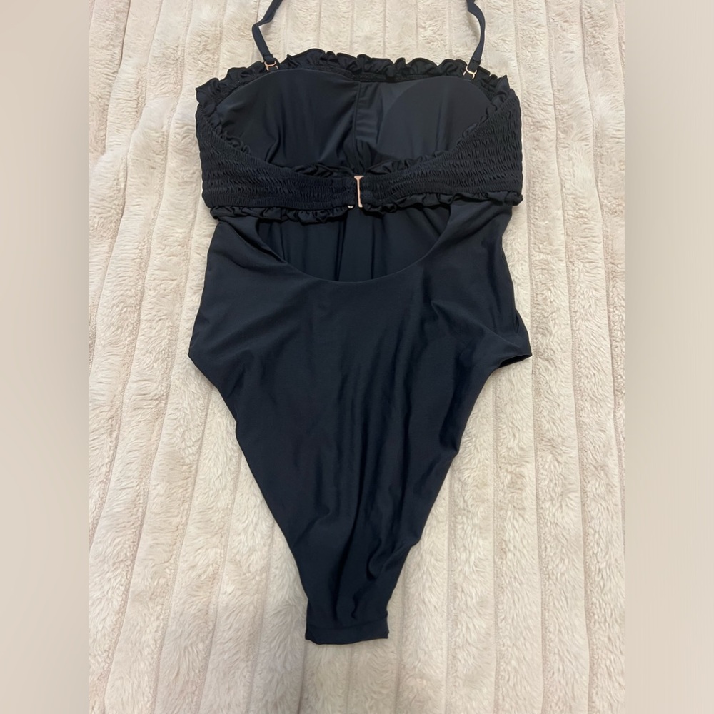 Anthropologie Iris Smocked Halter One-Piece Swimsuit - Picture 10 of 12